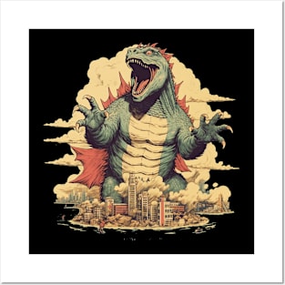 Godzilla King of Lizzards Retro Posters and Art